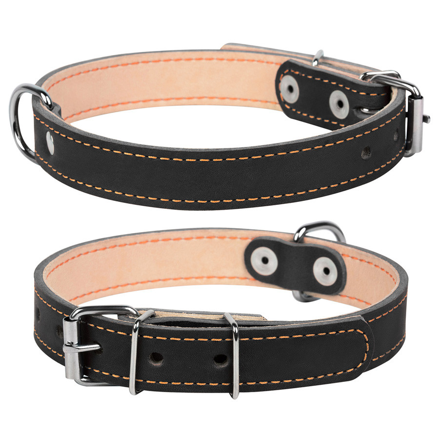 Нашийник "CoLLaR" подвійний (ширина 14 мм, довжина 27-35 см) чорний, фото 1