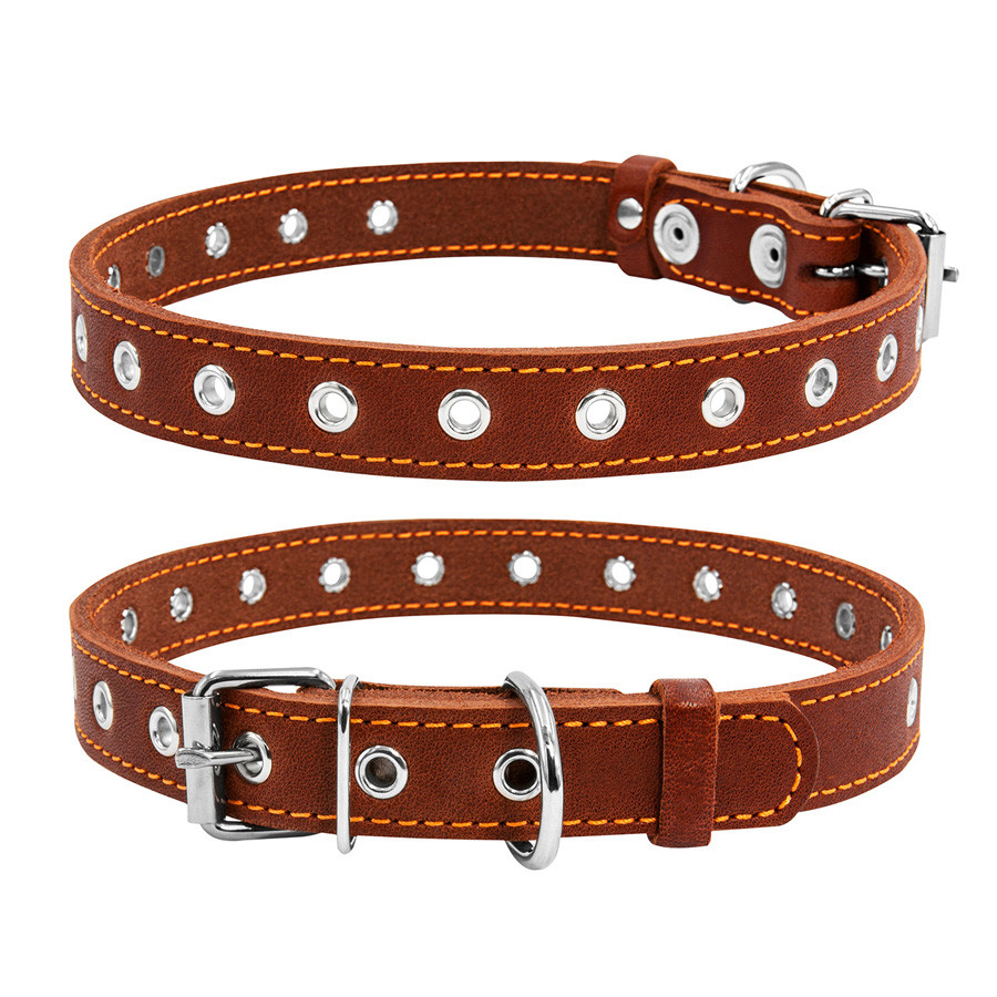 Нашийник "CoLLaR" безрозмірний (ширина 20 мм, довжина 50 см) коричневий, фото 1