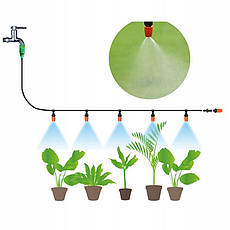 Набір зрошення саду та городу система крапельного зрошення комплект на 30 точок поливки 25м 120 елементів, фото 2