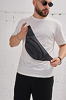Спортивные поясные сумки, чёрная спортивная бананка-сумка рибук, серая бананка с логотипом поясная Reebok