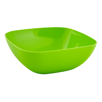 Салатник 24*24*9,5см пластик оливковий Алеана