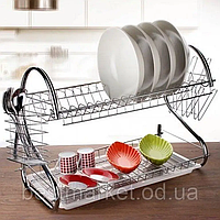 Сушилка для посуды из нержавеющей стали Kitchen Storage Rack Стойка для хранения посуды