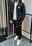 Чоловічий спортивний костюм ARMANI D11924 чорний, фото 2
