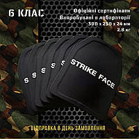 Лёгкие Бронеплиты Strike face для плитоноски. Плиты 6 класса керамические для бронежилета НАТО