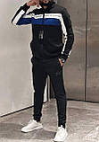 Чоловічий спортивний костюм ARMANI D11922 чорний S, XXL, фото 2