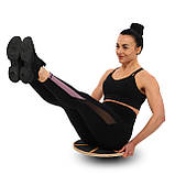 Диск дерев'яний балансувальний 39 см Zelart FI-0912, фото 9