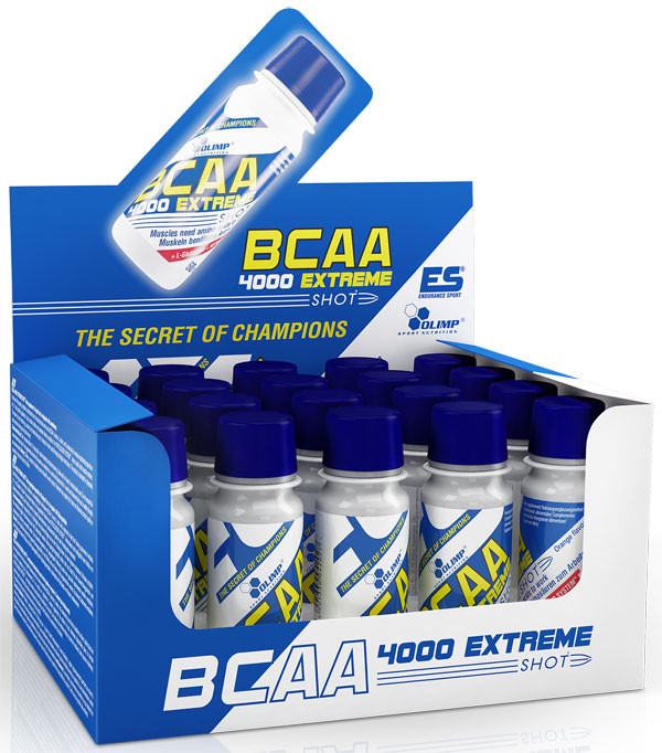 BCAA 4000 EXTREME SHOT Olimp, 20 ампул по 60 мл