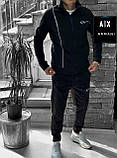 Чоловічий спортивний костюм ARMANI D11921 чорний S, фото 2