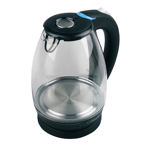 Електрочайник 1,7л 2200W скло (диск) MR-057 Maestro