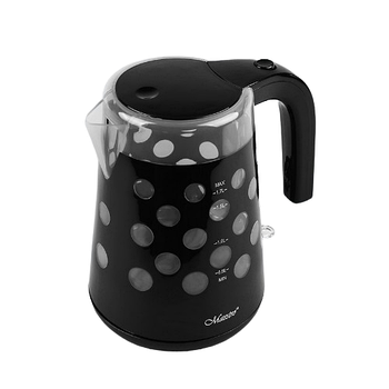 Електрочайник 1,7л 1850-2200W (диск) чорний MR-045-BLACK Maestro