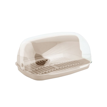 Хлібниця 36*27*18см пластик біла троянда Алеана