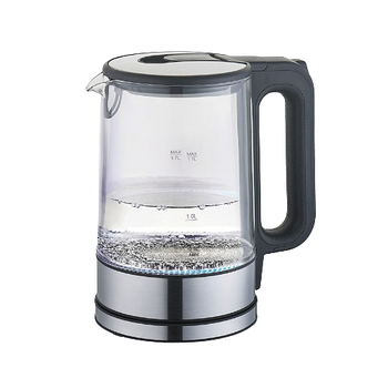 Електрочайник 1,7л 2200W скло (диск) чорний MR-053-BLACK Maestro