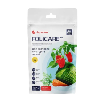 Добриво для овочевих культур та зелені універсальне мінеральне 180гр Yara Folicare
