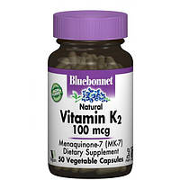 Витамин K Bluebonnet Nutrition Vitamin К2 100 mcg 50 Veg Caps KS, код: 7679203