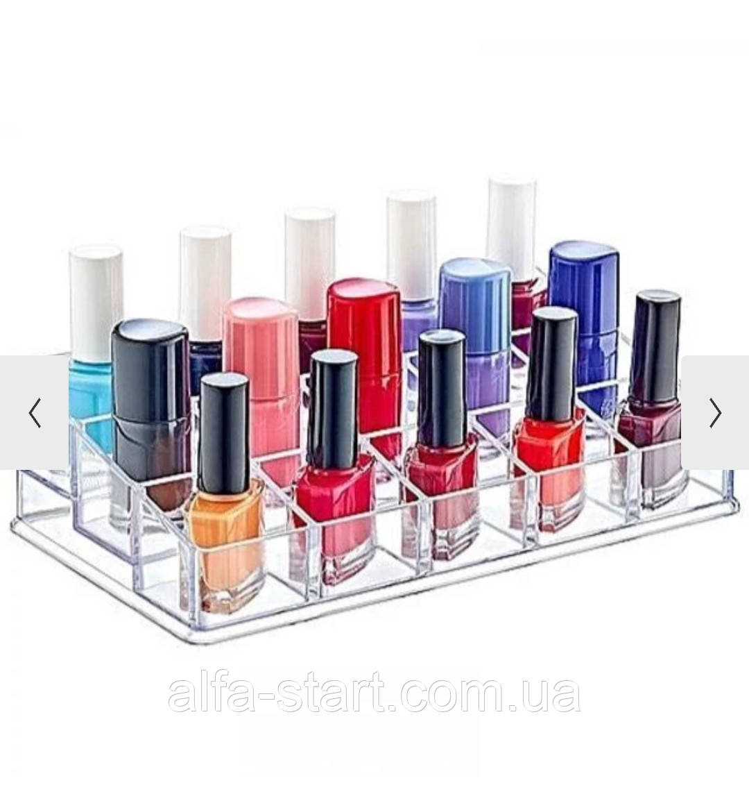 Прозора підставка Стенд на 15 місць для презентації помад