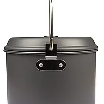 Туристичний казанок Tramp UTRC-040, 5 л | Похідна кастрюля з анодованого алюмінію з кришкою для приготування їжі на вогні, фото 2