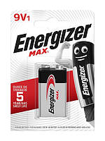 Батарейка Energizer MAX Alkaline 9v (Krona), щелочная, 1шт