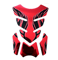 Наклейка на бак мотоцикла для захисту бензобака червона