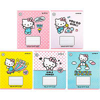 Зошит у лінію 12 л Kite Hello Kitty мікс обкладинок (HK22-234)