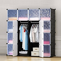 Шкаф органайзер пластиковый хозяйственный для одежды сборно-разборный