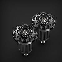 Заглушки для керма мотоцикла та велосипеда чорні 16-20 мм