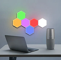 Модульная настенная шестигранная комбинированная Лампа Цветная настенный светильник 3 штуки Цветная Roven