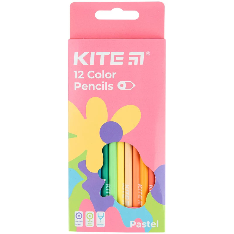 Олівці кольорові Kite Fantasy Pastel 12 кольорів (K22-451-2)