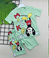 Детский летний костюм Микки Маус для мальчика: футболка и шорты на 3, 5 лет