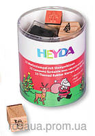 Набір штампів гумових "Новий рік", 15 шт., Heyda