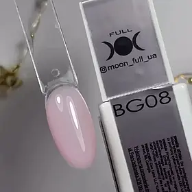 Рідкий гель Moon Full Liquid Builder Gel BG08 для зміцнення та моделювання світло-рожева квітка 15 мл