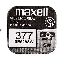 Батарейка Maxell таблетка SR377 626SW 1шт уп BS, код: 8328016