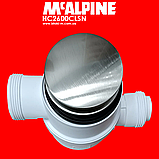 Сифон для ванни клік-клак матова сталь HC2600CLSN McALPINE, фото 4