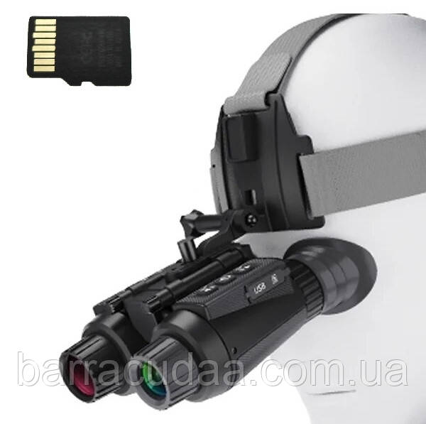 Тактичний Бінокль із нічним баченням NV8300 Super Light HD 4K (до 500м) + карта пам'яті 64Гб