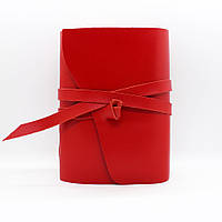 Кожаный блокнот COMFY STRAP В6 12.5 х 17.6 х 3.5 см Чистый лист Красный (057) BS, код: 1549682