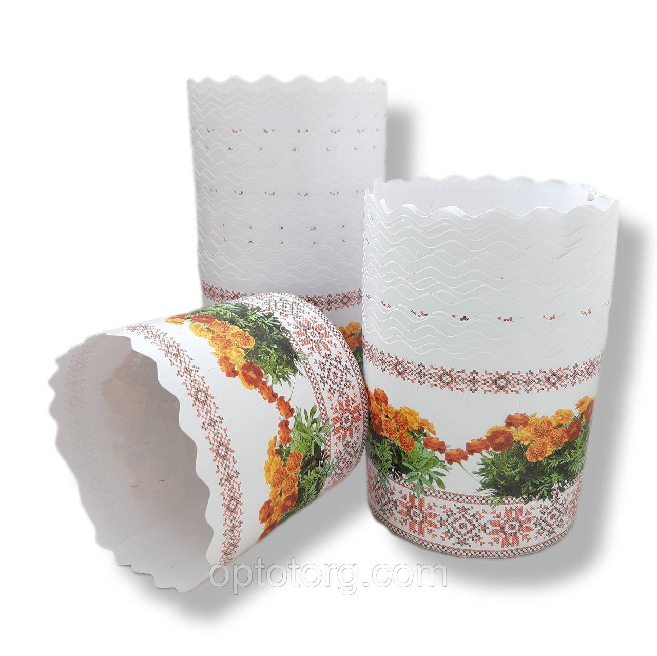 Форми для випікання паперові 110*85 Вишиванка, фото 1