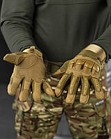 Тактические штурмовые перчатки койот военные мужские боевые перчатки койот для зсу