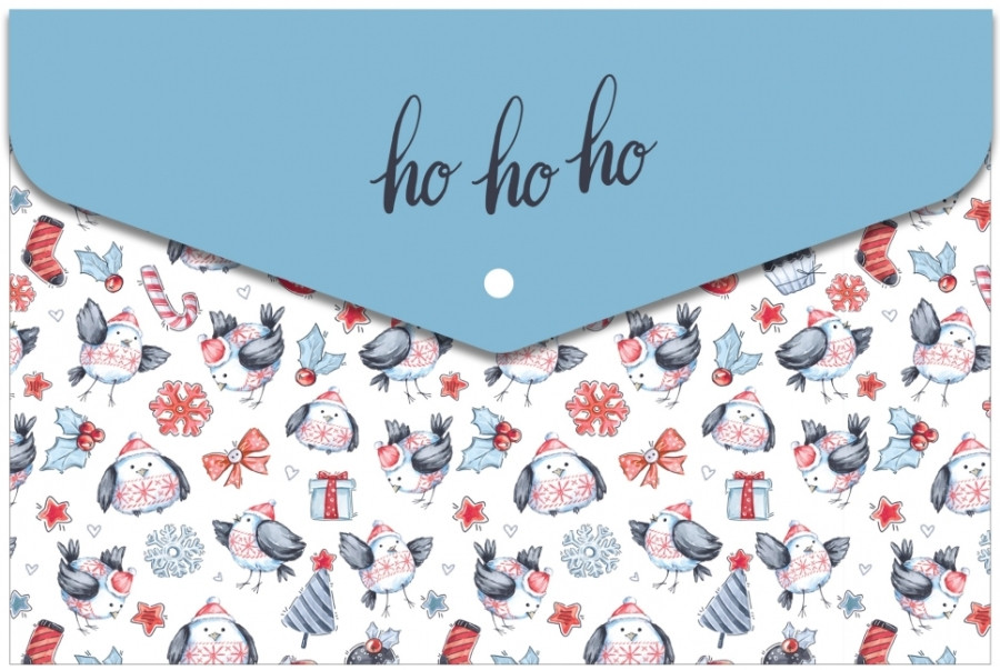 Папка на кнопці А4, 180мкр., "Birds" O35237, фото 1