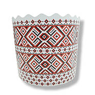 Форми паперові для випікання пасхи куліча 90*85 Вишиванка, фото 2