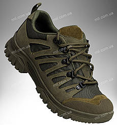Тактичні демісезонні кросівки на мембрані / військове міжсезонне взуття зі шкіри TELEMARK GTX Lo (olive)