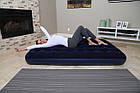 Матрац надувний двомісний Avenli Flocked Air Bed Twin 191х99х22 см Синій, фото 4