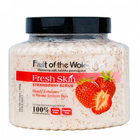 Скраб для тела Wokali Fresh Skin Scrub Strawberry WKL401 500 г BS, код: 8160569