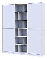 Современный распашной шкаф для одежды МОРГАН DOROS Белый 4 дверей 180х38.5х210h (42001246):