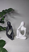 Гипсовая композиция "Сферы Успеха " из 2 статуэток в стиле минимализм черно-белые