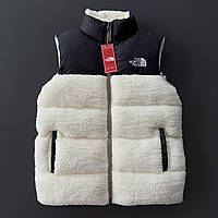 Жилет The North Face чорний овчина .Хит! XL