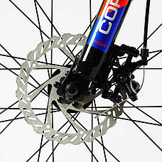 Велосипед Спортивний Corso 27.5`` дюймів «TORNADO» TR-27029 (1) рама сталева 15.5’’, перемикачі Shimano, 21, фото 3