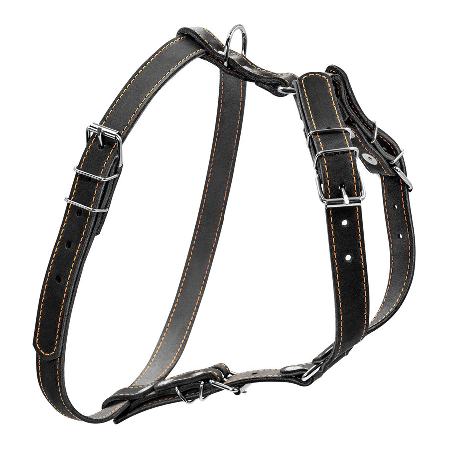 Шлея "CoLLaR" одинарна для дрібних і середніх собак (ширина 20 мм, А:40-56 см, В:57-65 см) чорний