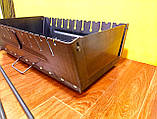 Розкладний мангал-чемодан 10 шампурів 2мм. Складаний мангал 2мм зі знімними ніжками від виробника., фото 8