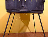 Розкладний 3мм мангал валіза 6 шампурів. Складаний мангал 3мм зі знімними ніжками. Мангал від виробника, фото 4