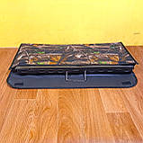 Мангал-валіза 3мм з чохолом та шомпурами 12шт. Розкладний двоярусний мангал на 12 шампурів зі зйомними ніжками., фото 8