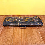 Мангал-валіза 3мм з чохолом та шомпурами 12шт. Розкладний двоярусний мангал на 12 шампурів зі зйомними ніжками., фото 9